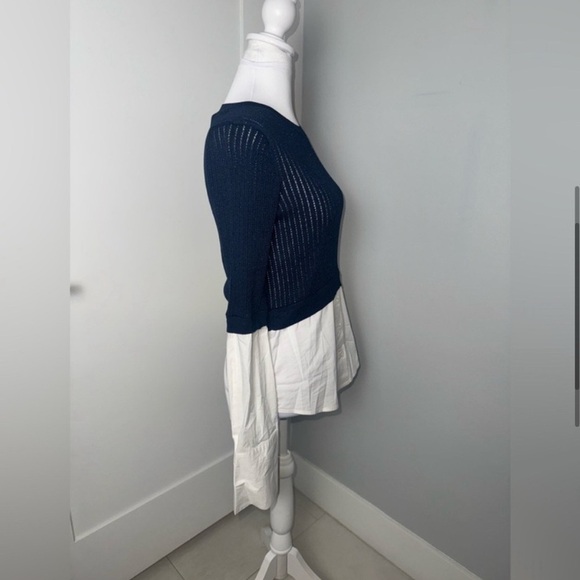 Veronica Beard Amirah Mixed Media Sweater/Size Small - Picture 4 of 12